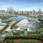 Новый национальный стадион в Сингапуре